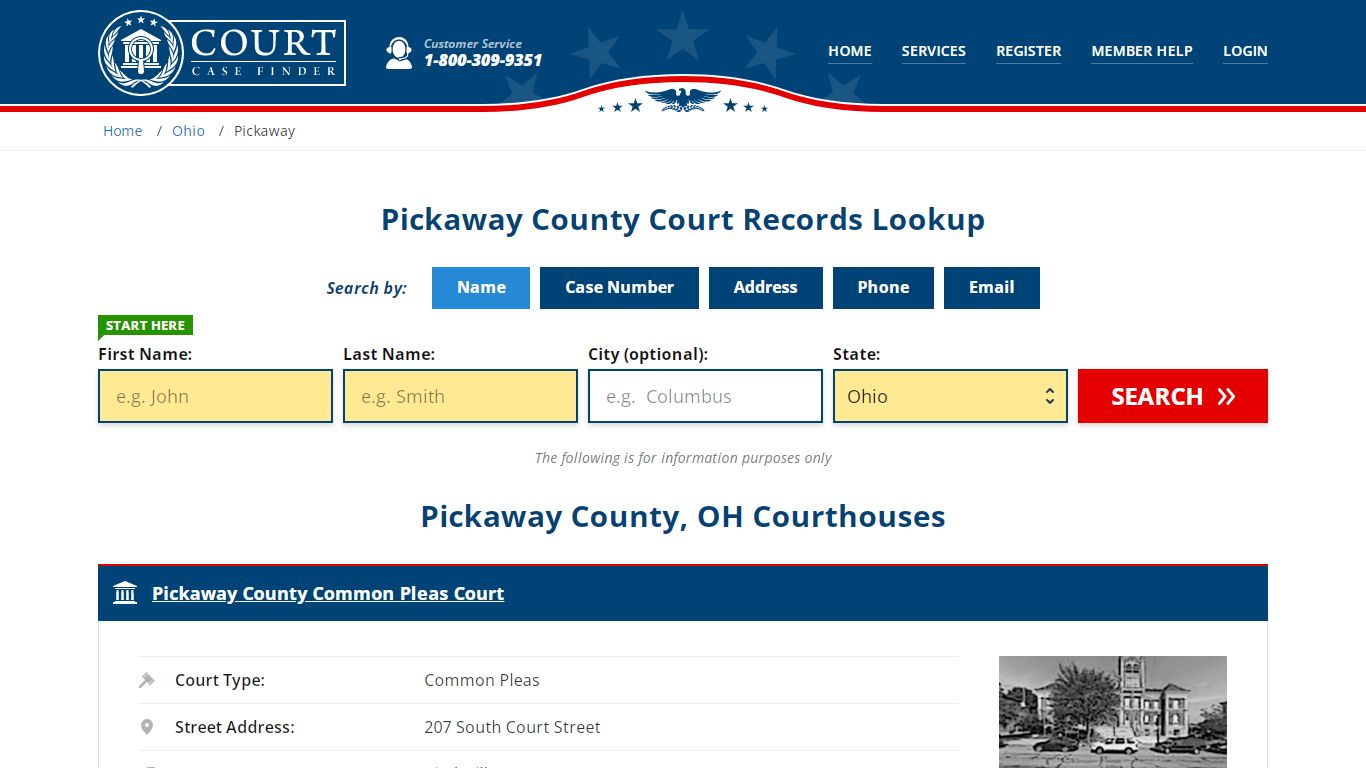 Pickaway County Court Records | OH Case Lookup